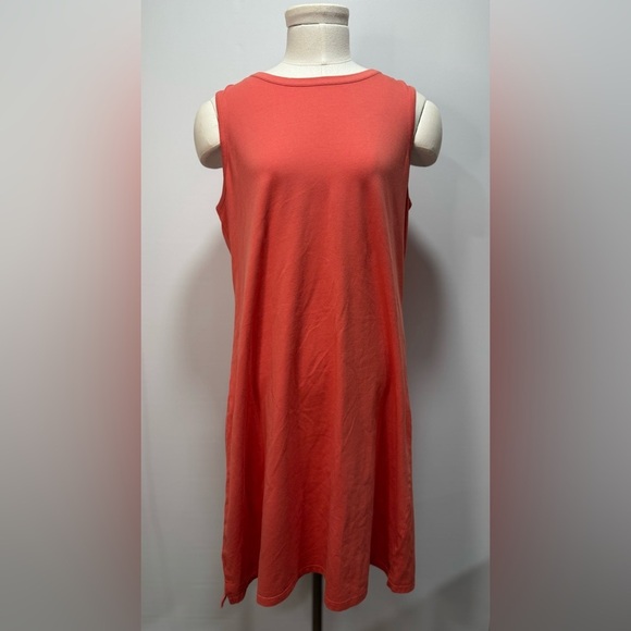 Natural Reflections Tank Sleeveless Dress Women's Size M Orange NWT - Picture 1 of 11